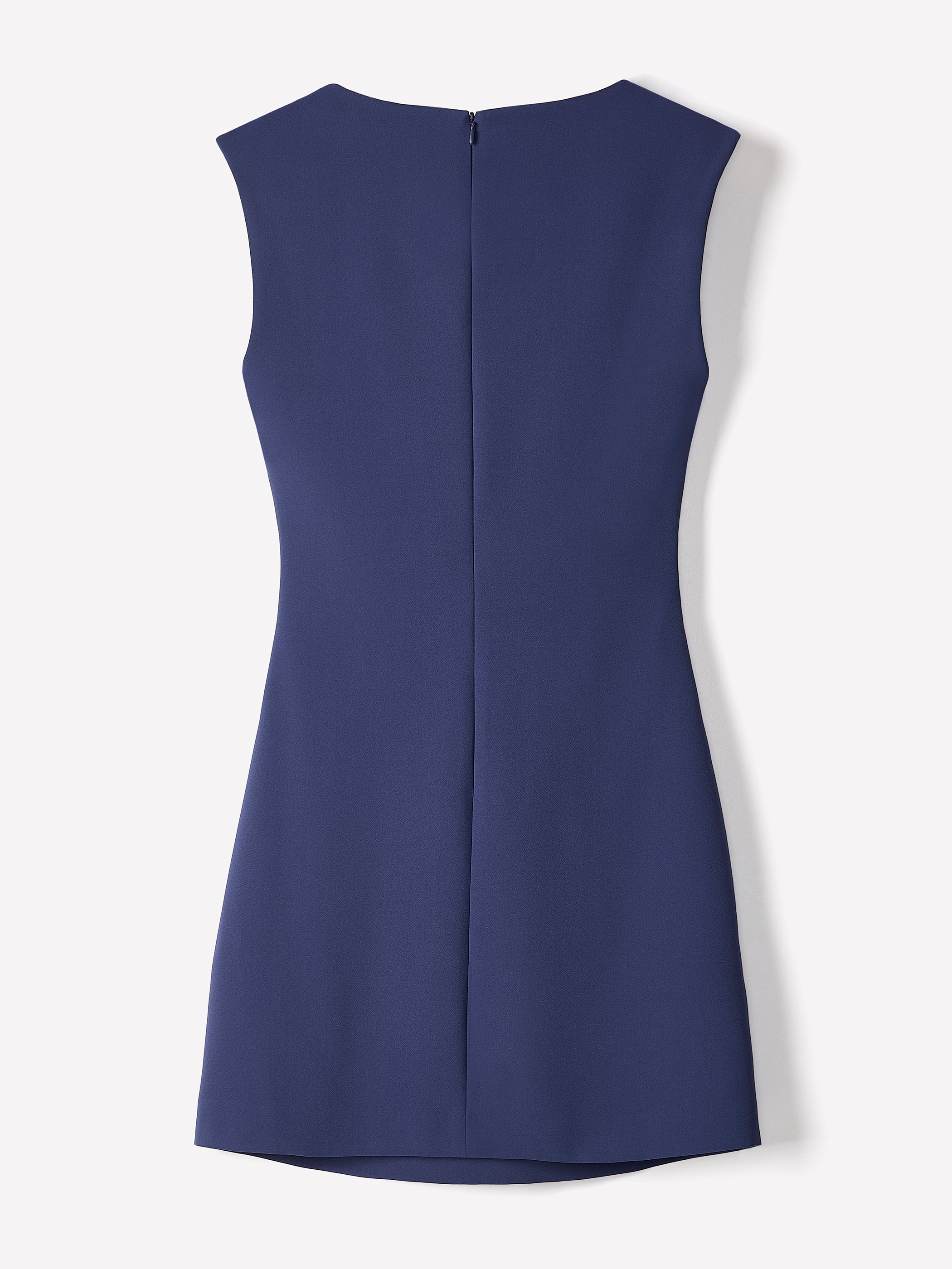 Sleeveless Crew-Neck Mini Dress