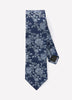 Men's Silk Woven Tie Bold Blue Floral