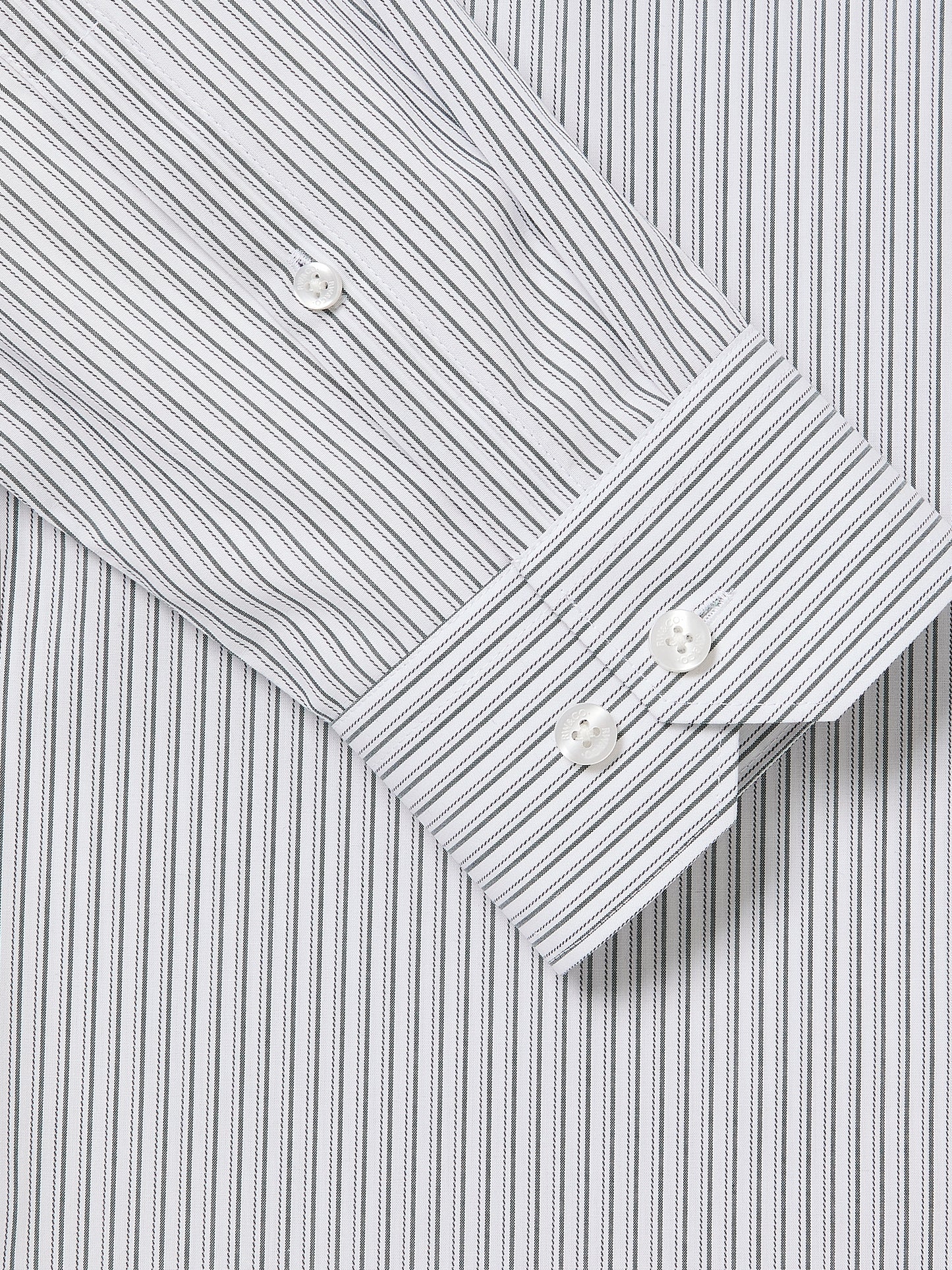 Slim-Fit Striped Dress Shirt