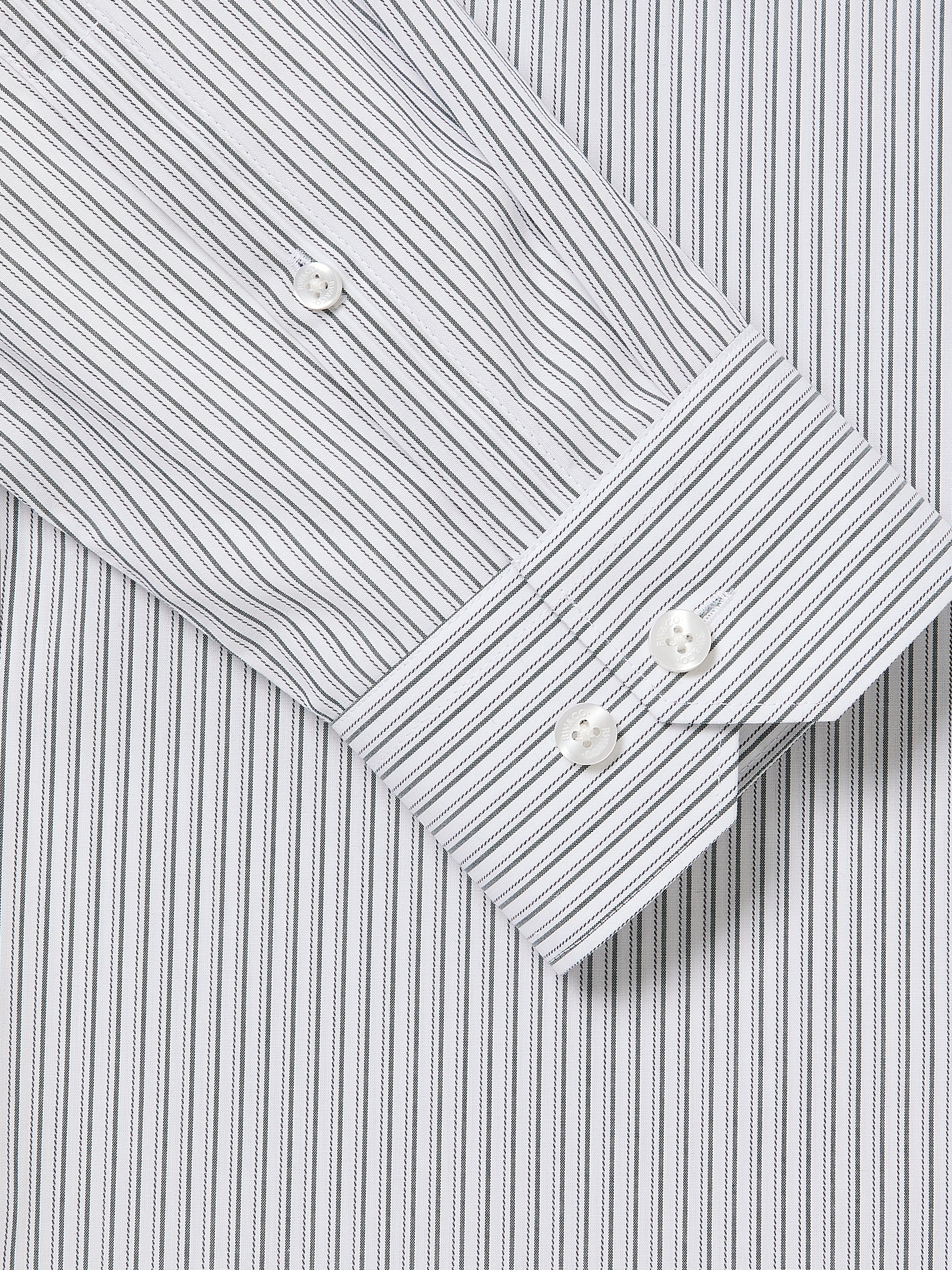 Slim-Fit Striped Dress Shirt