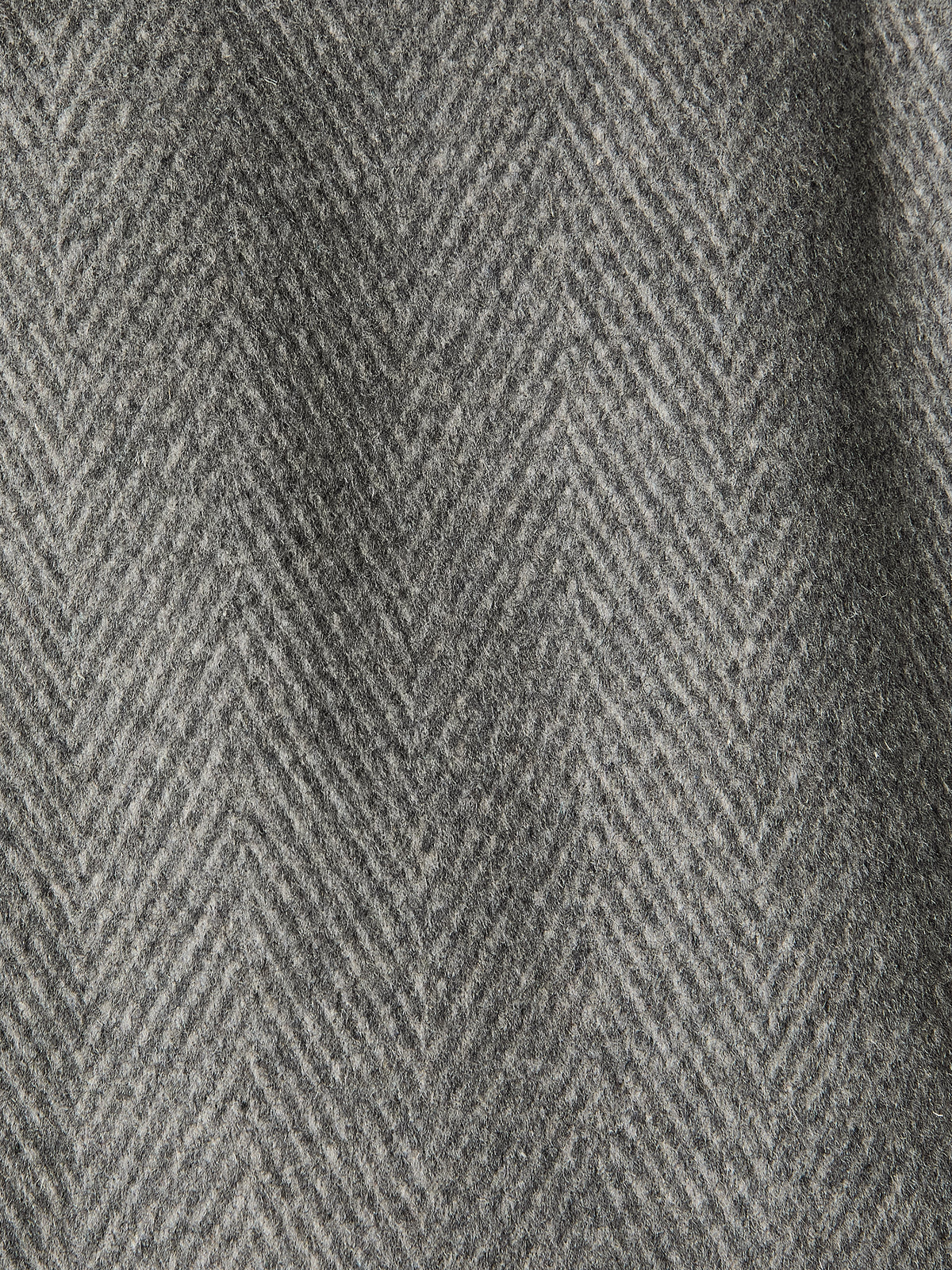 Wool Blend Funnel Topcoat for Men