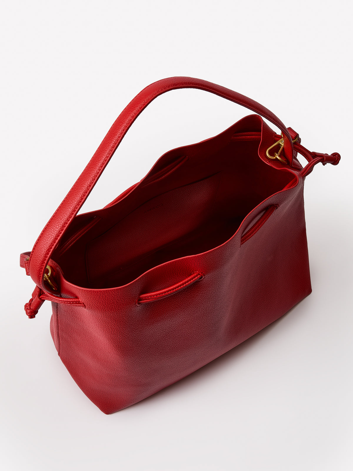 Large Faux Leather Cross-Body Bag