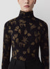 Long-Sleeve Mock-Neck Top