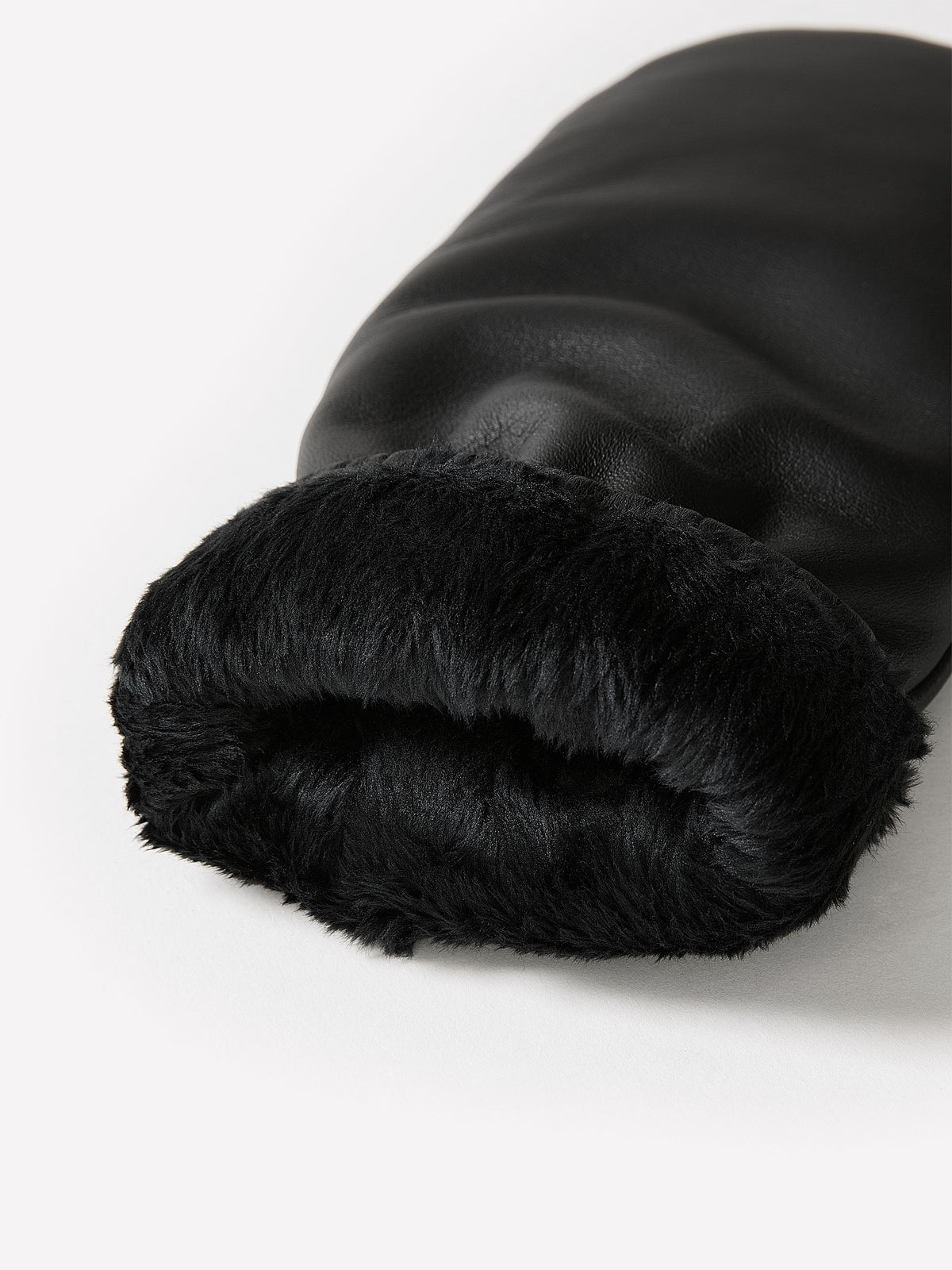 Leather Sheepskin Mittens