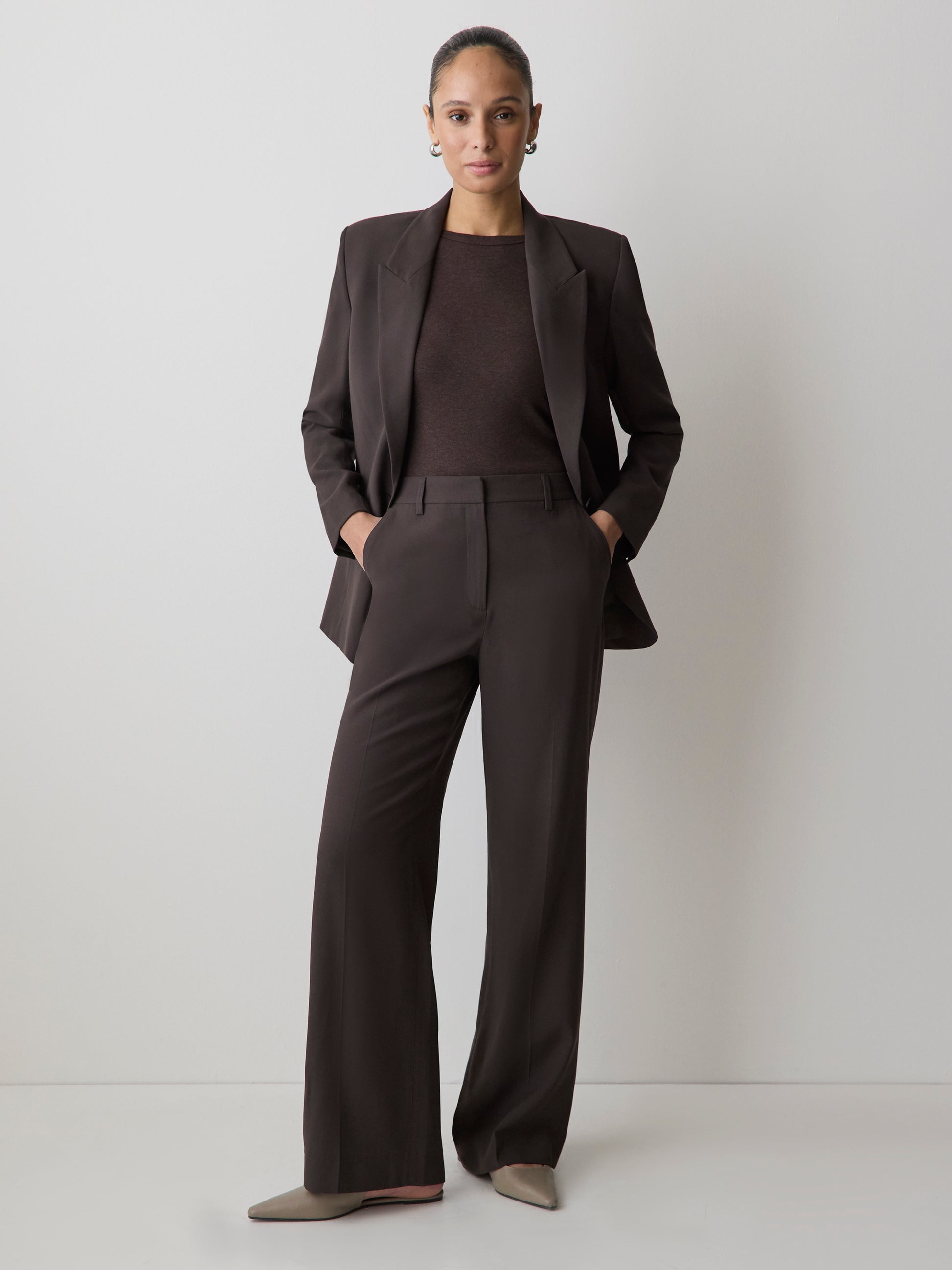 Wide-Leg High-Rise Pant