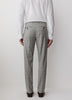 Slim-Fit Checkered Grey Suit Pant