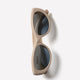 Oval Cat Eye Plastic Sunglasses Cream