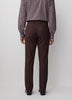 Slim Fit Woven Burgundy Pant