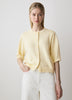 Knit Cotton Cardigan with Elbow Patches