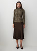 Long-Sleeve Mock-Neck Top