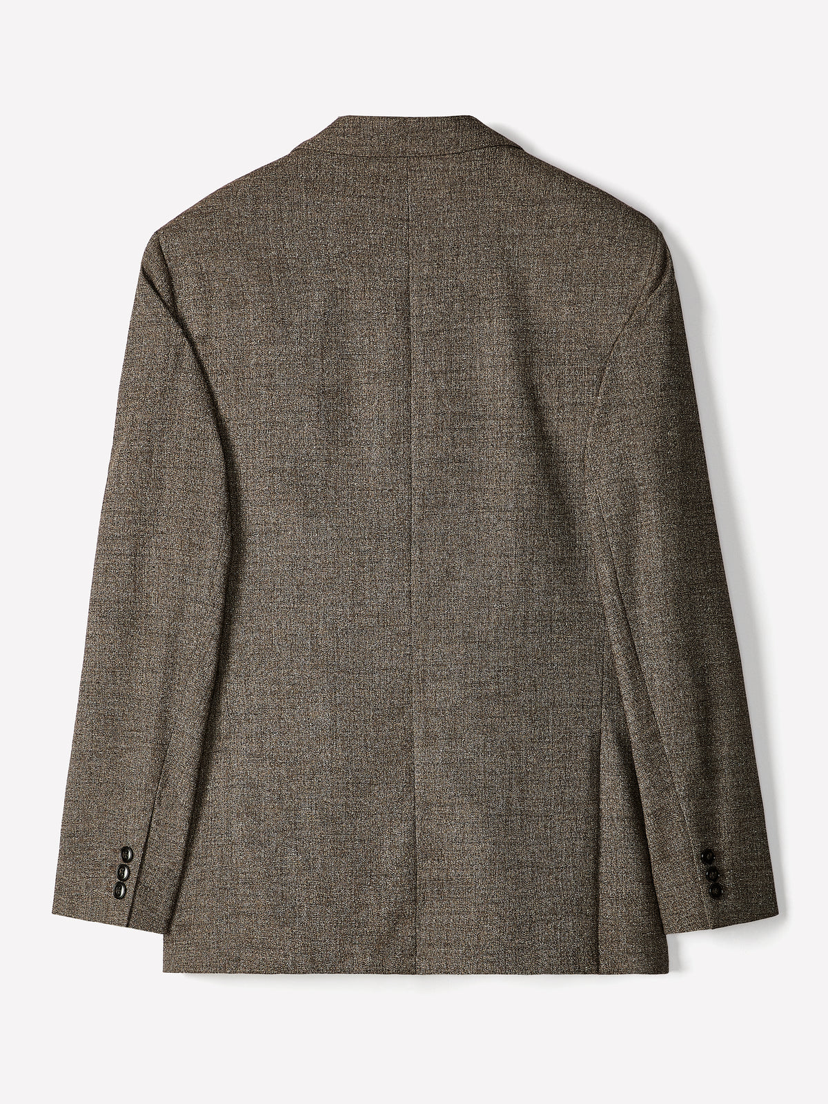 Tailored-Fit Double-Breasted Tweed Suit Blazer