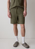 Mens Knit Textured Cotton Blend Shorts