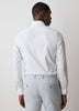 Slim Fit White Twill Dress Shirt