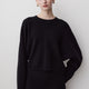 Knit Sweater Dolman Sleeve Cotton Blend