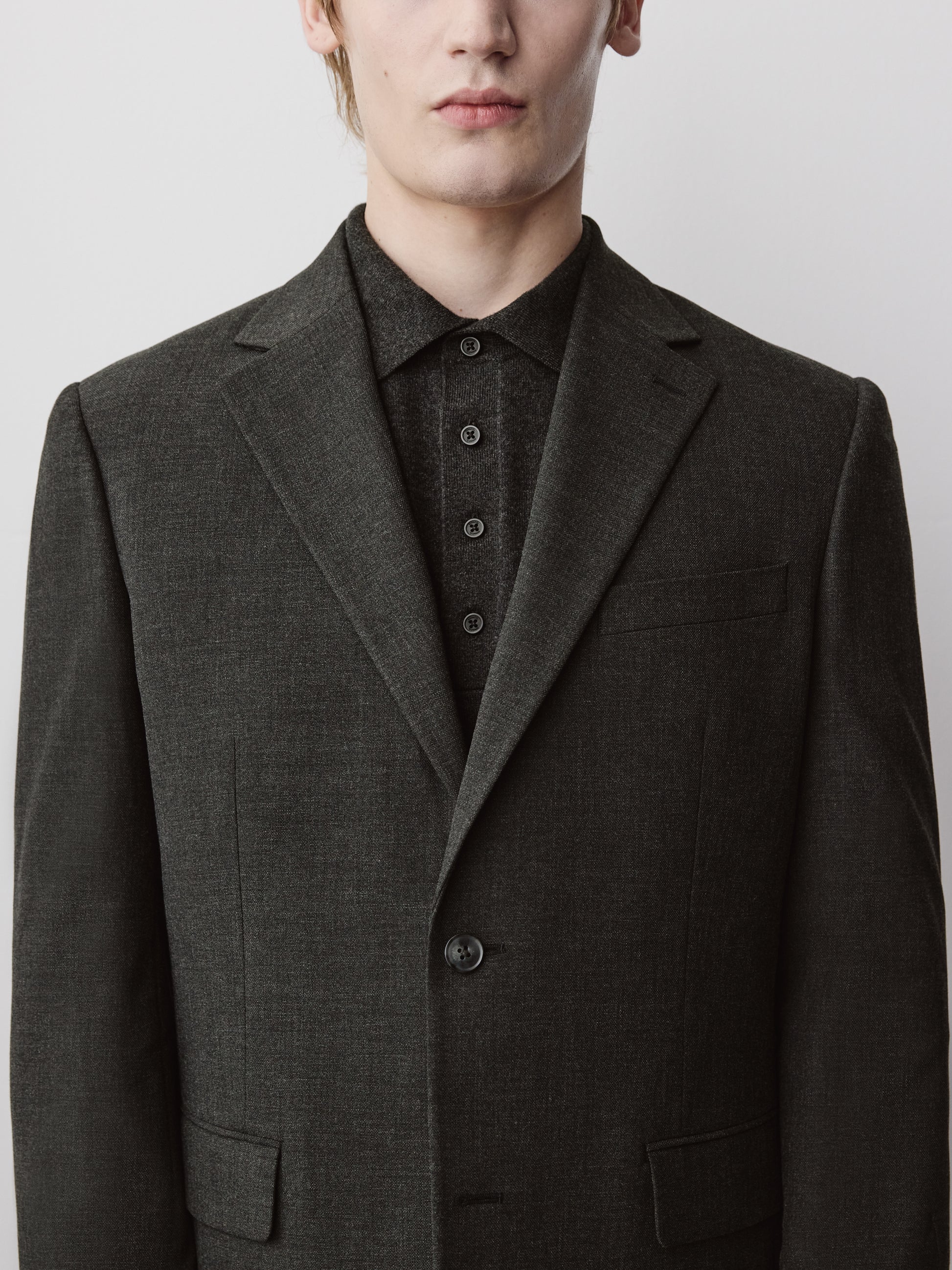 Woven Straight Tech Stretch Blazer