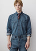 Tailored Cotton Denim Shirt Long Sleeve