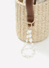 Glass Pearl Bag Charm & Phone Wristlet