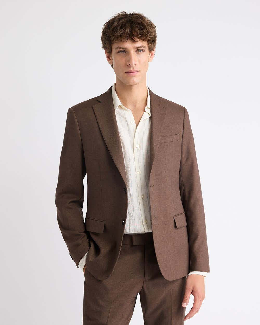 Slim Fit Brown Suit Blazer