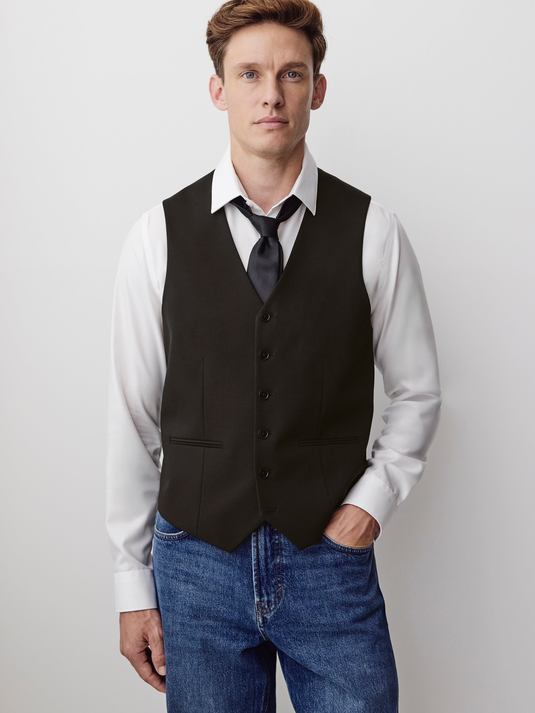 Black Suit Vest