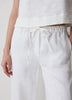 Linen Mid-Rise Wide-Leg Pant