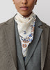 Square Silk Blend Floral Scarf 27"x27"