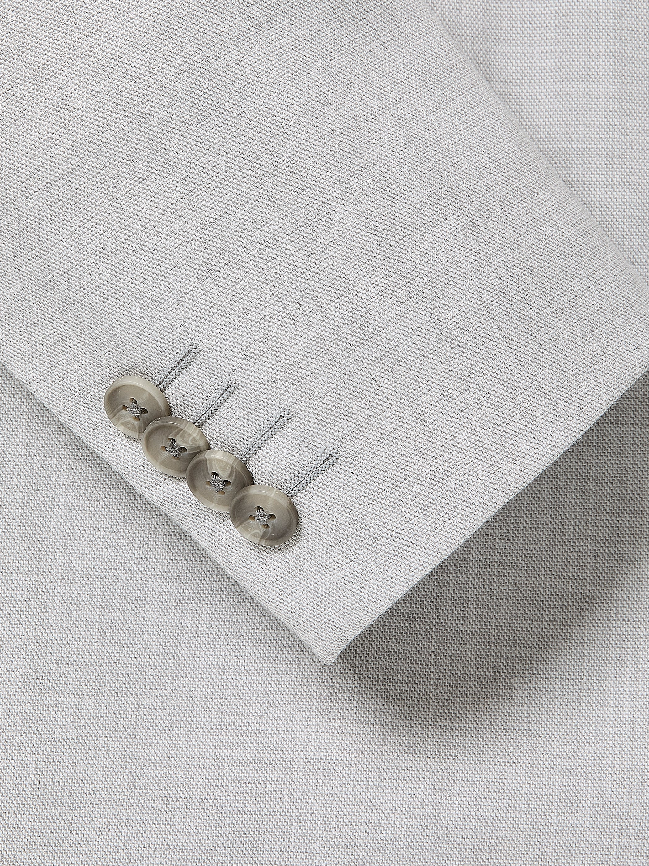 Veston de Complet Essentiel Coupe Ajustée Gris Clair 