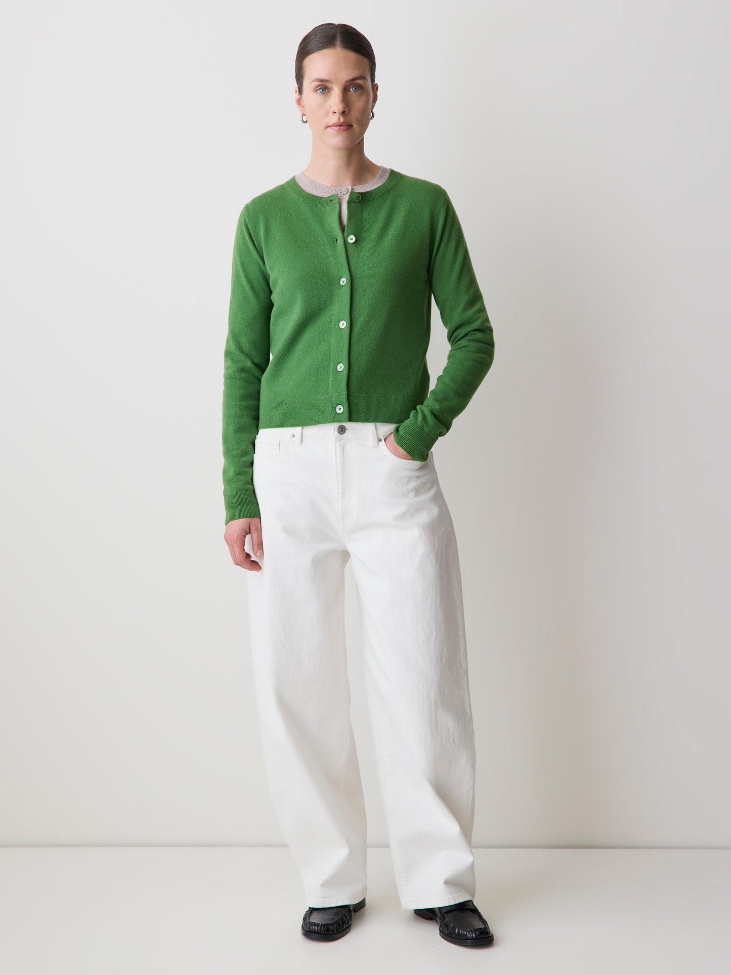 Merino Wool Button-Down Cardigan