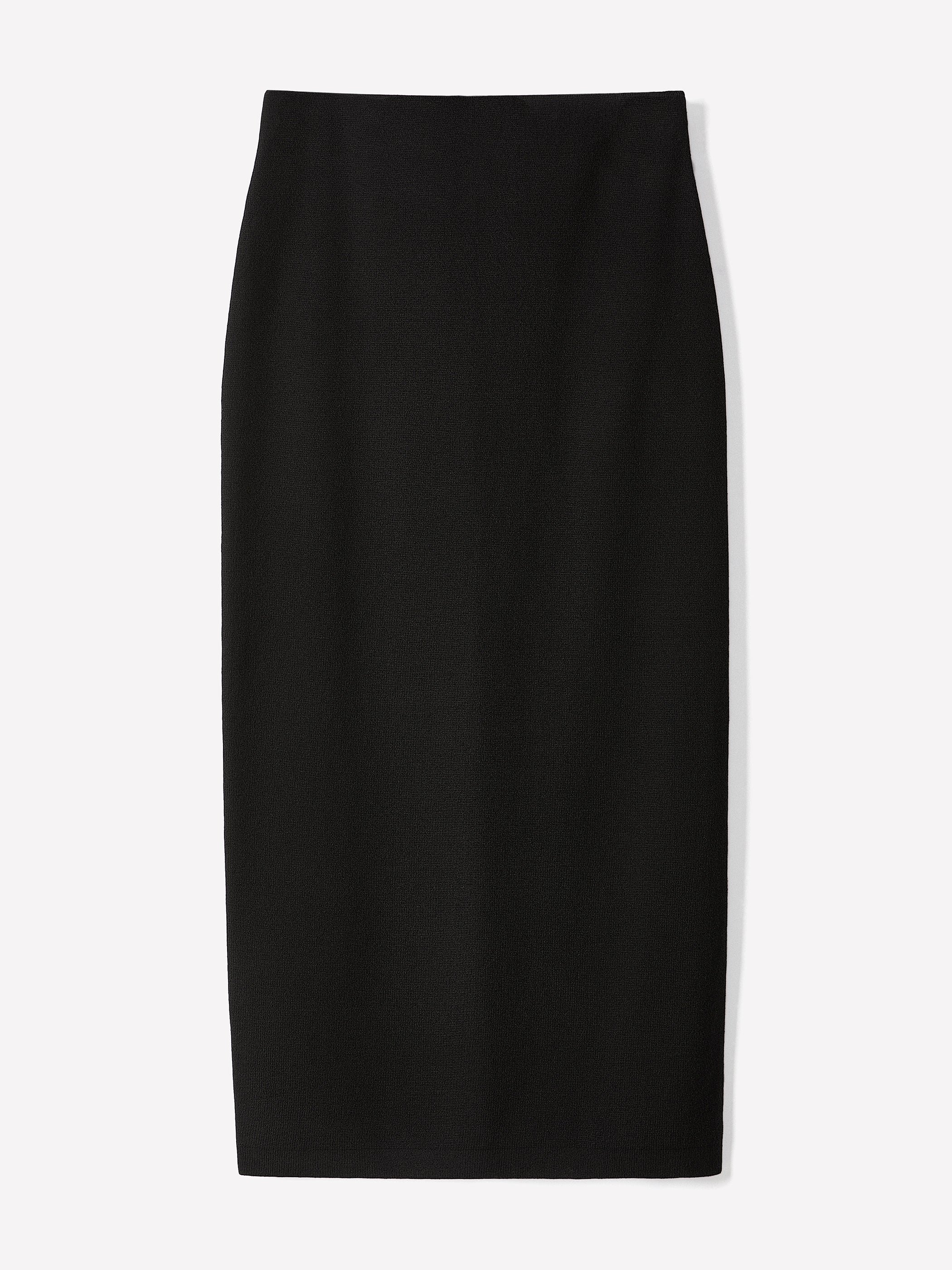 Knit Pencil Skirt Cotton Nylon Tencel Blend