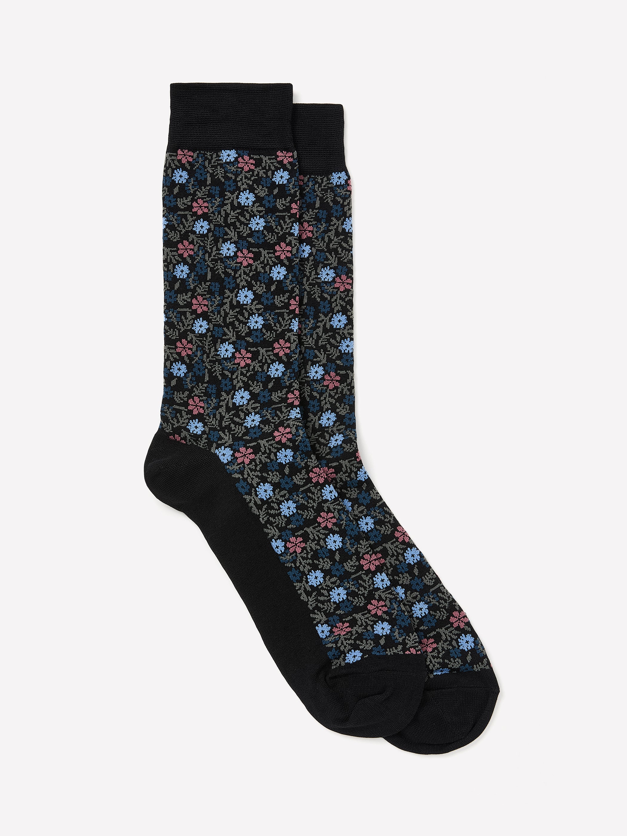 Dress Socks with Flowers