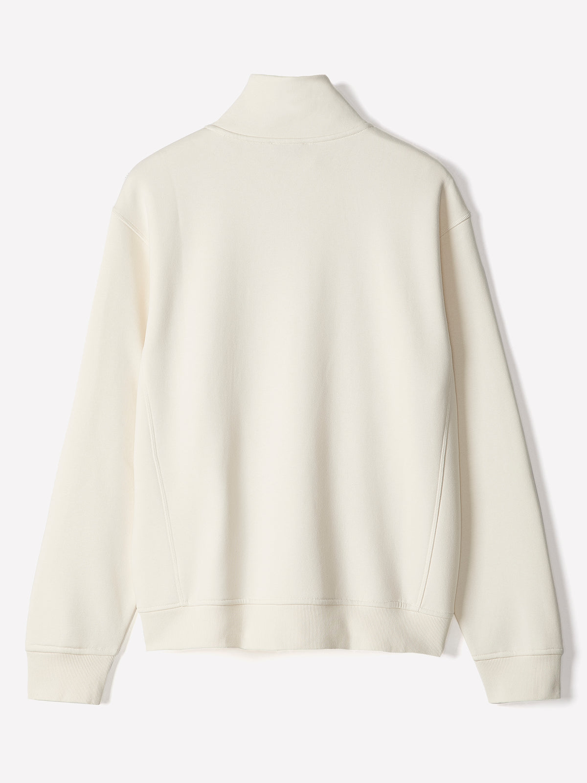 Long-Sleeve Half-Zip Mock-Neck Sweater