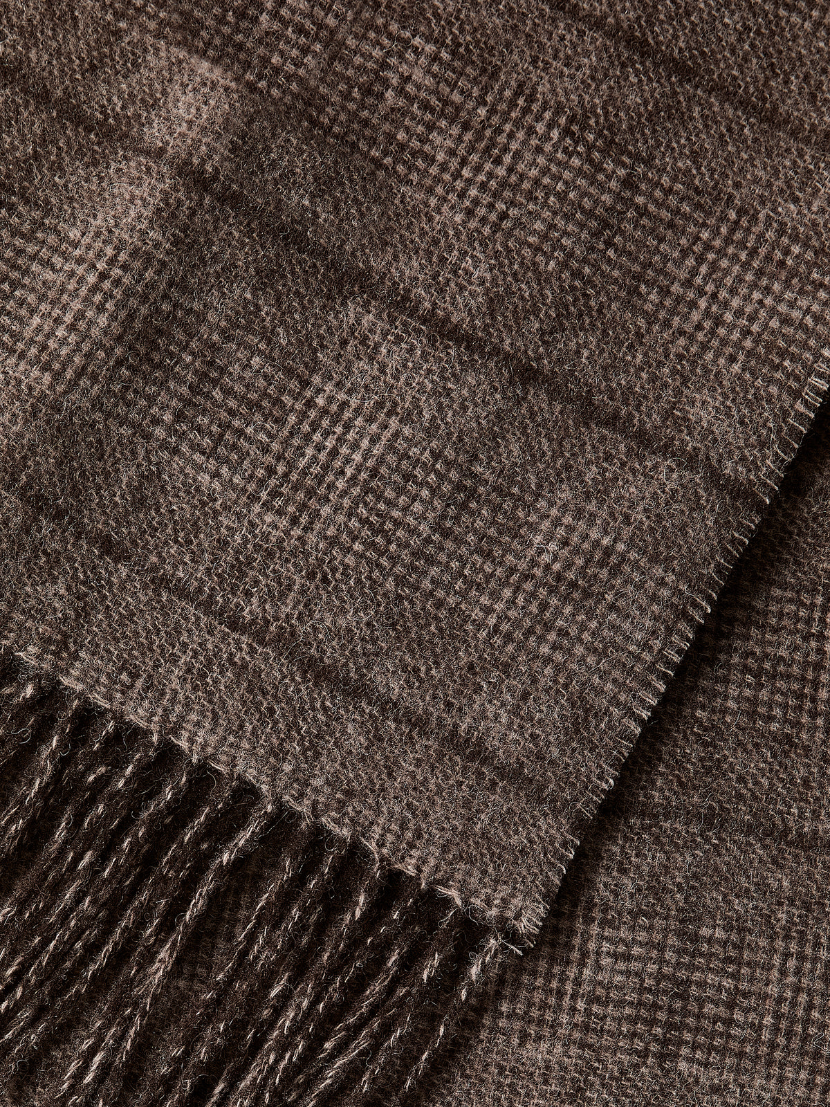 Plaid Wool Scarf