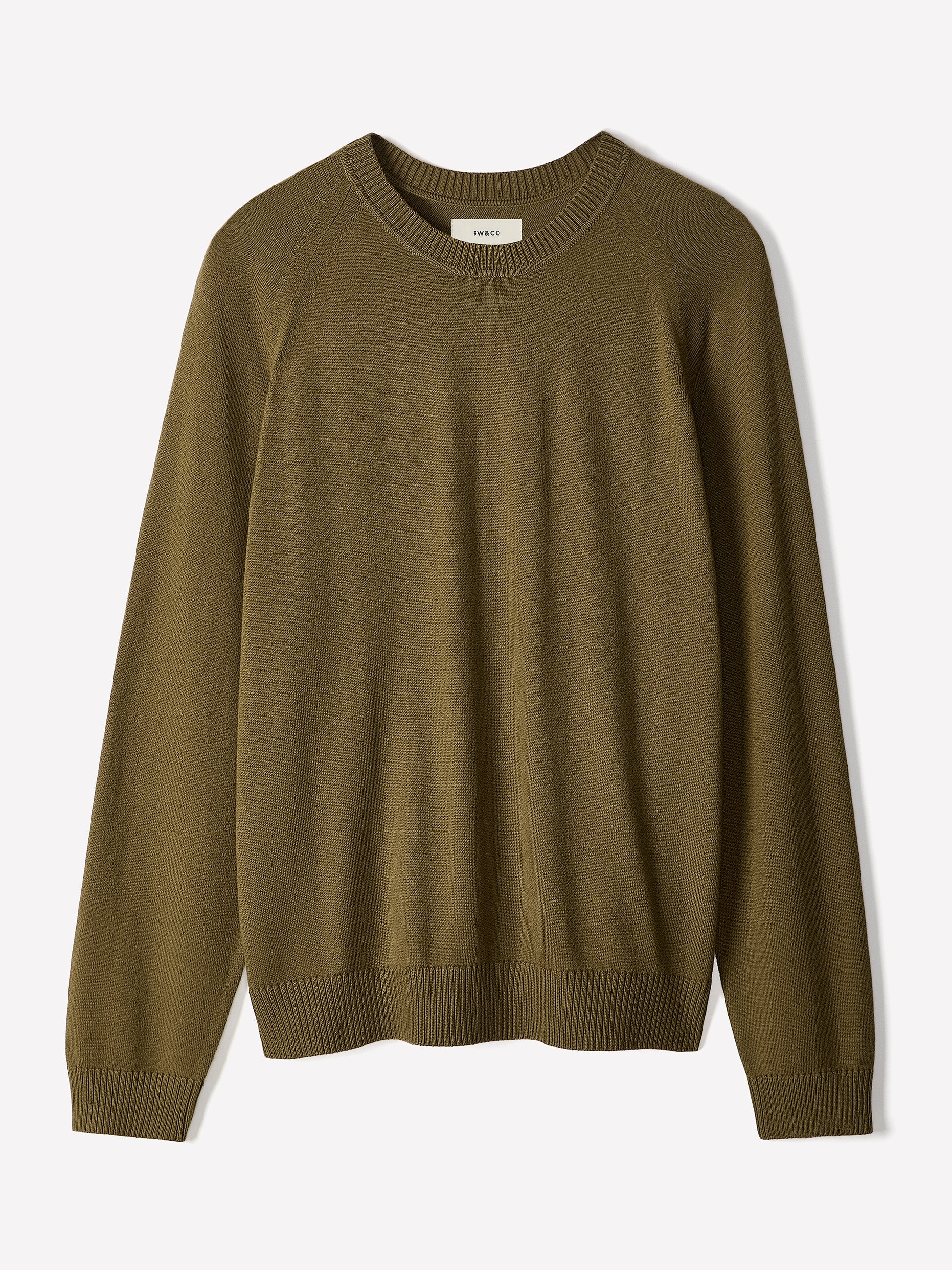 Men's Knit Crewneck Sweater Cotton Blend