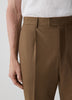 Tapered Wool Blend Mens Woven Pant