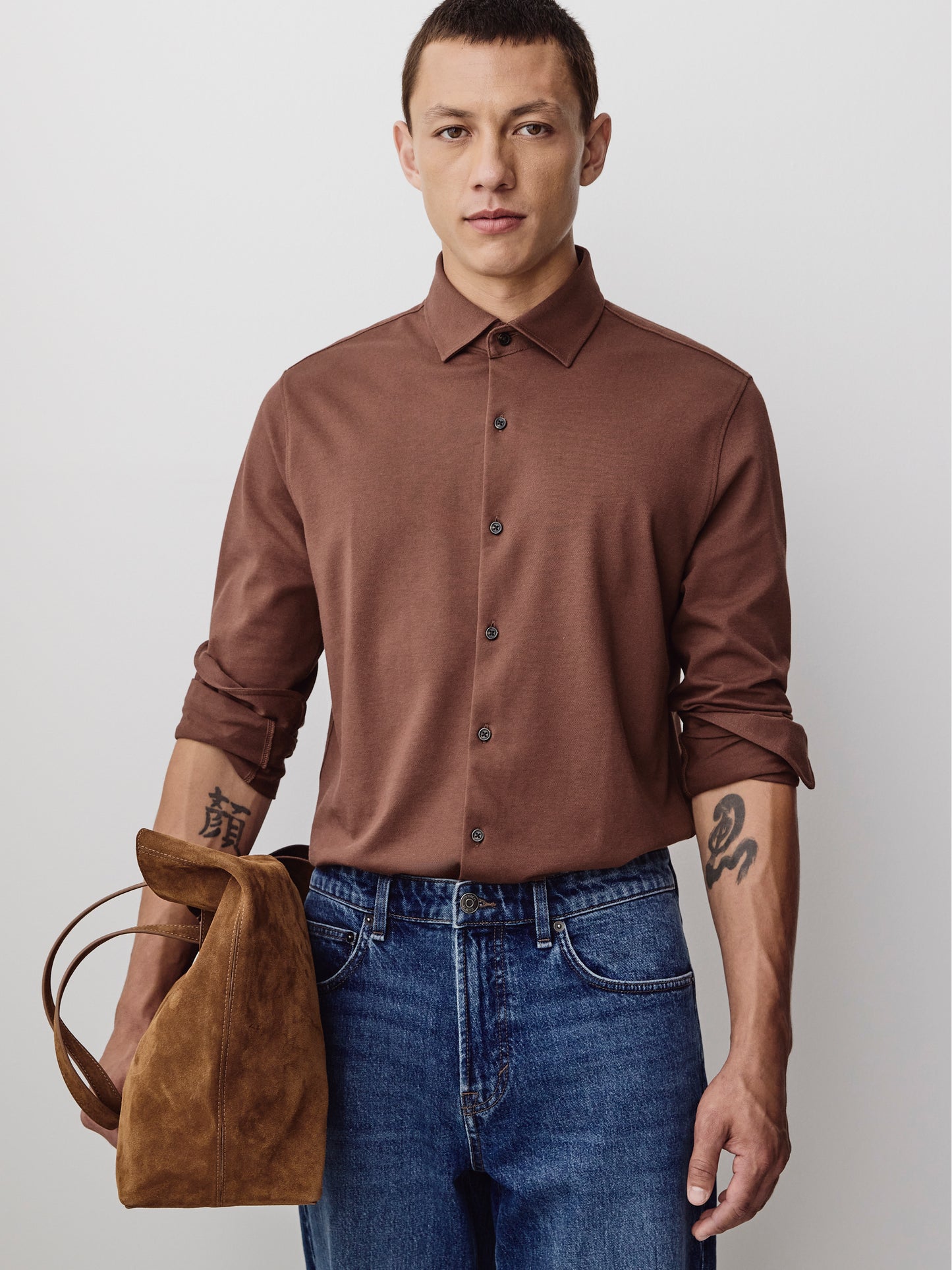 Piqué-Knit Shirt