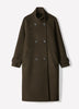 Classic Wool-Blend Double-Breasted Coat