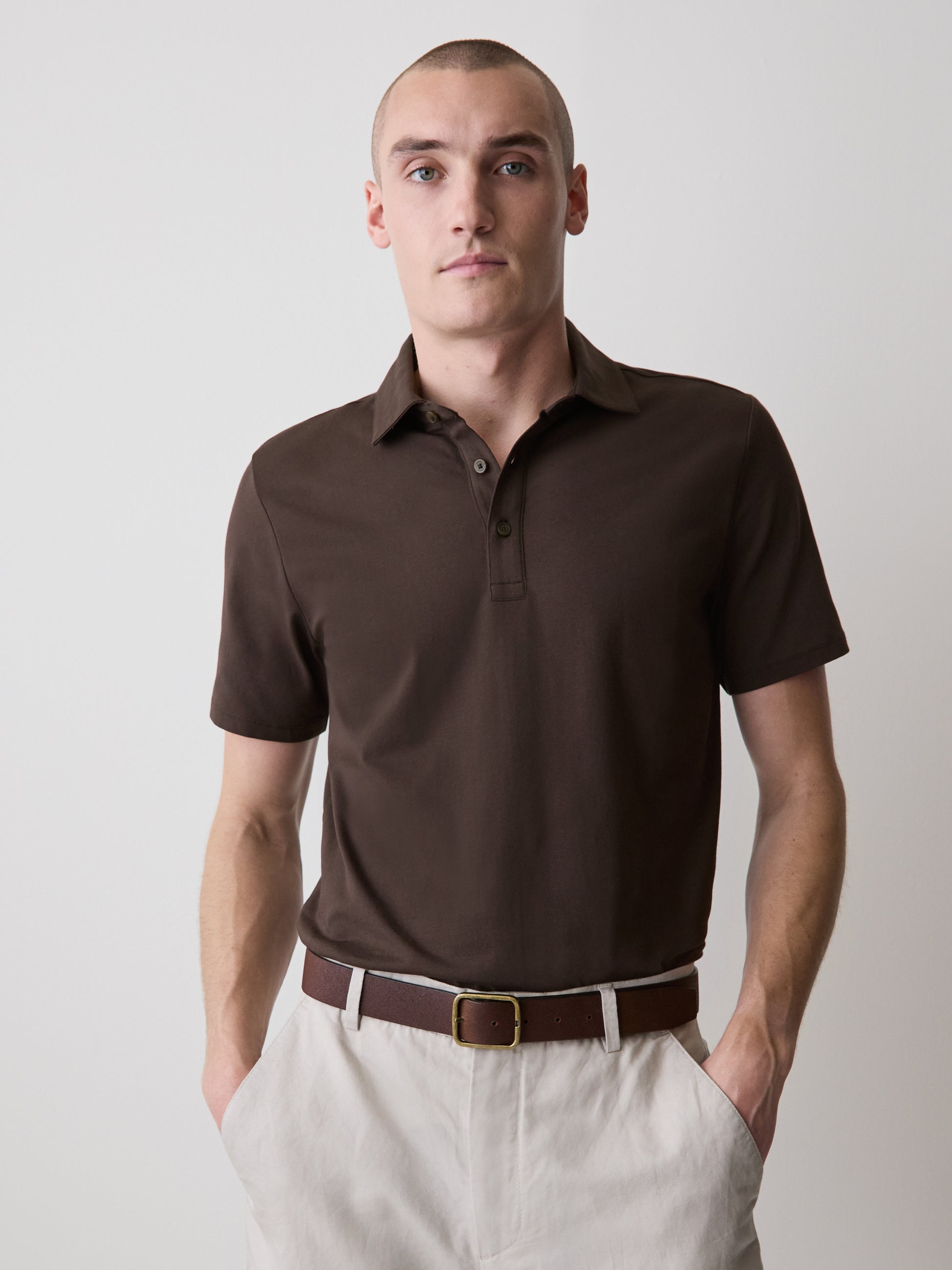 Short-Sleeve Supima (R) Cotton Polo