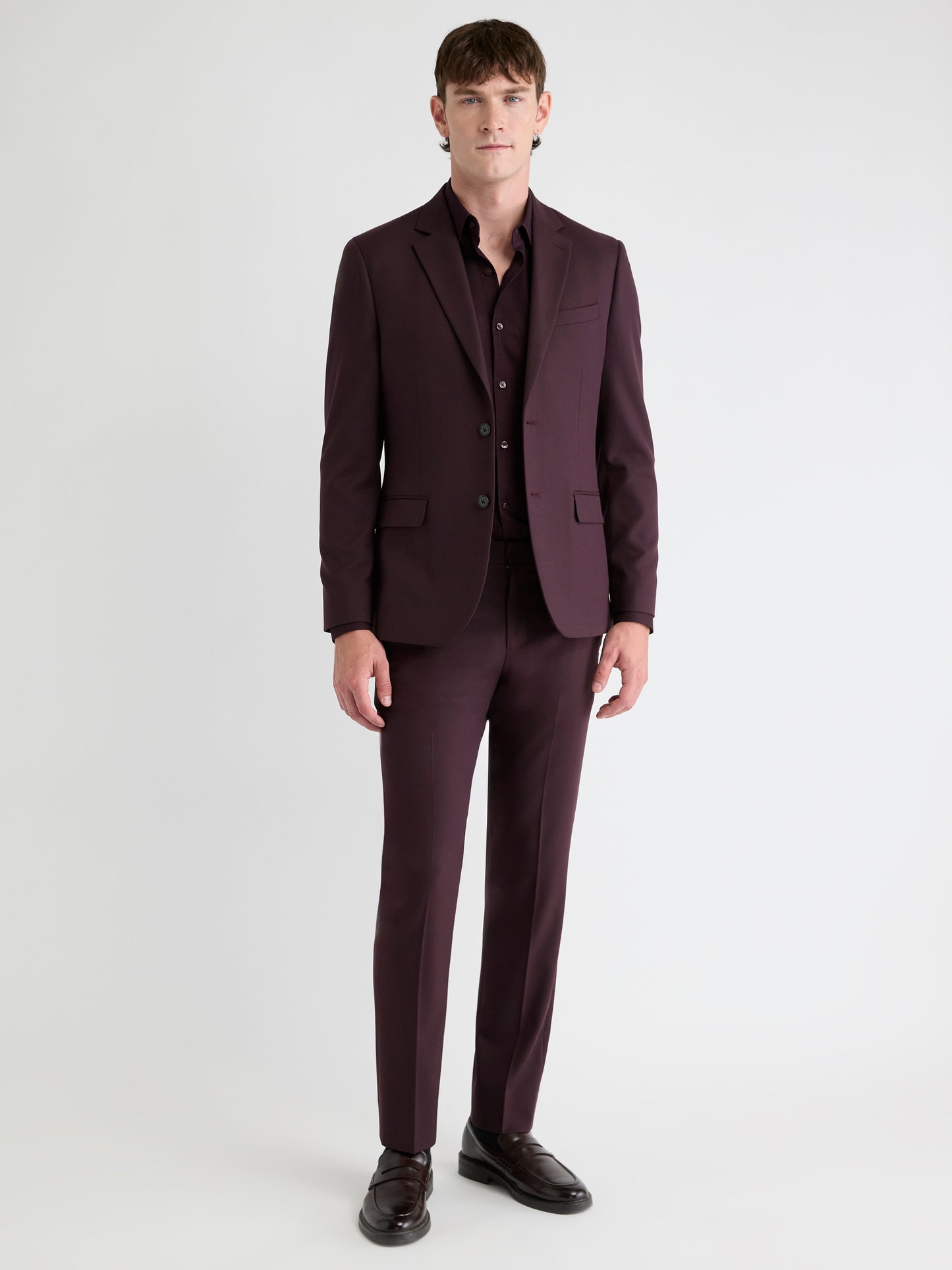 Slim Fit Fig Suit Blazer