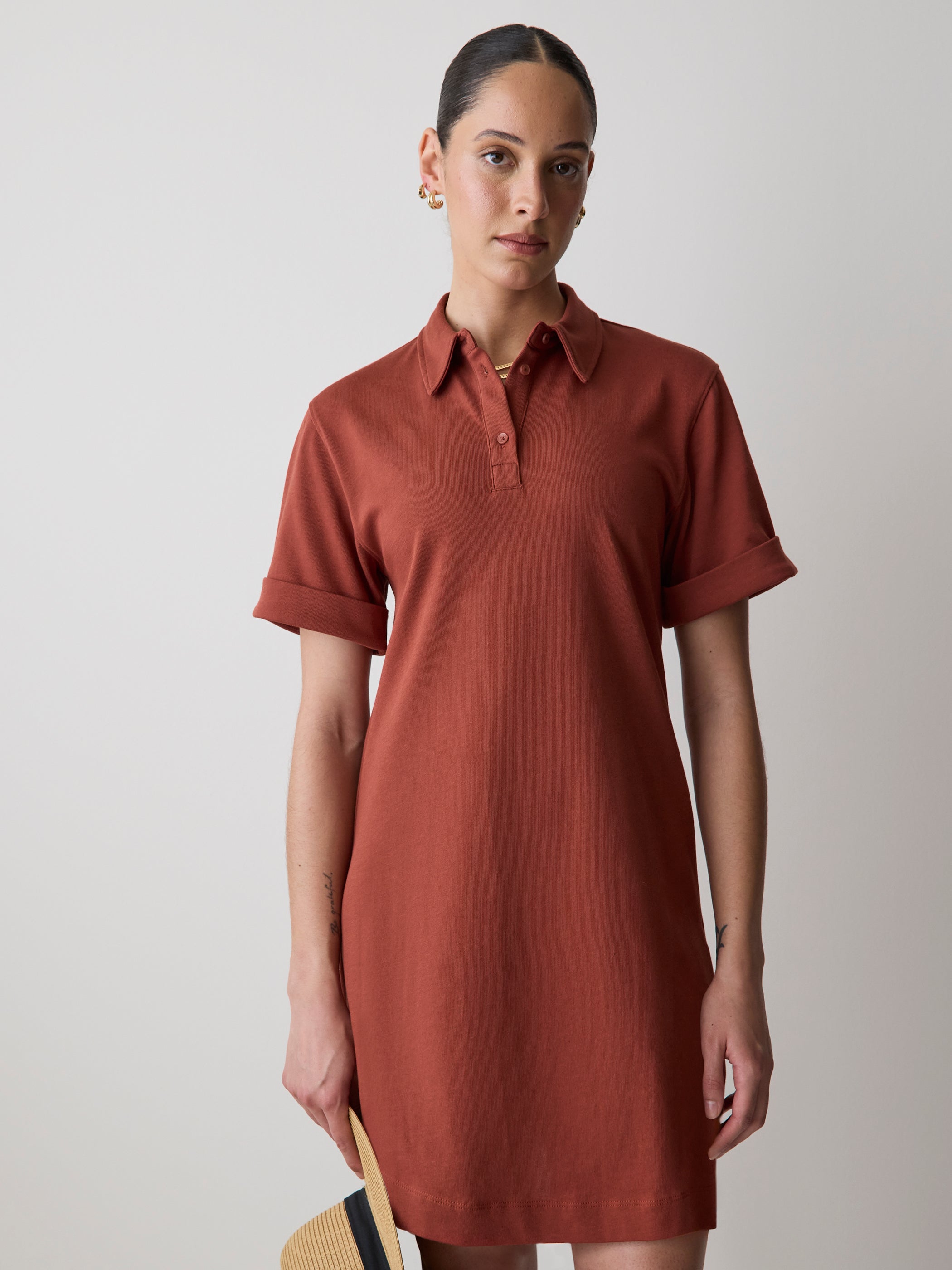 Robe Polo à Manches Courtes