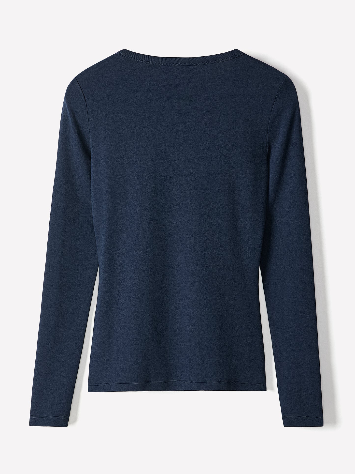 Long Sleeve Knit Pullover Crew Neck Cotton Blend
