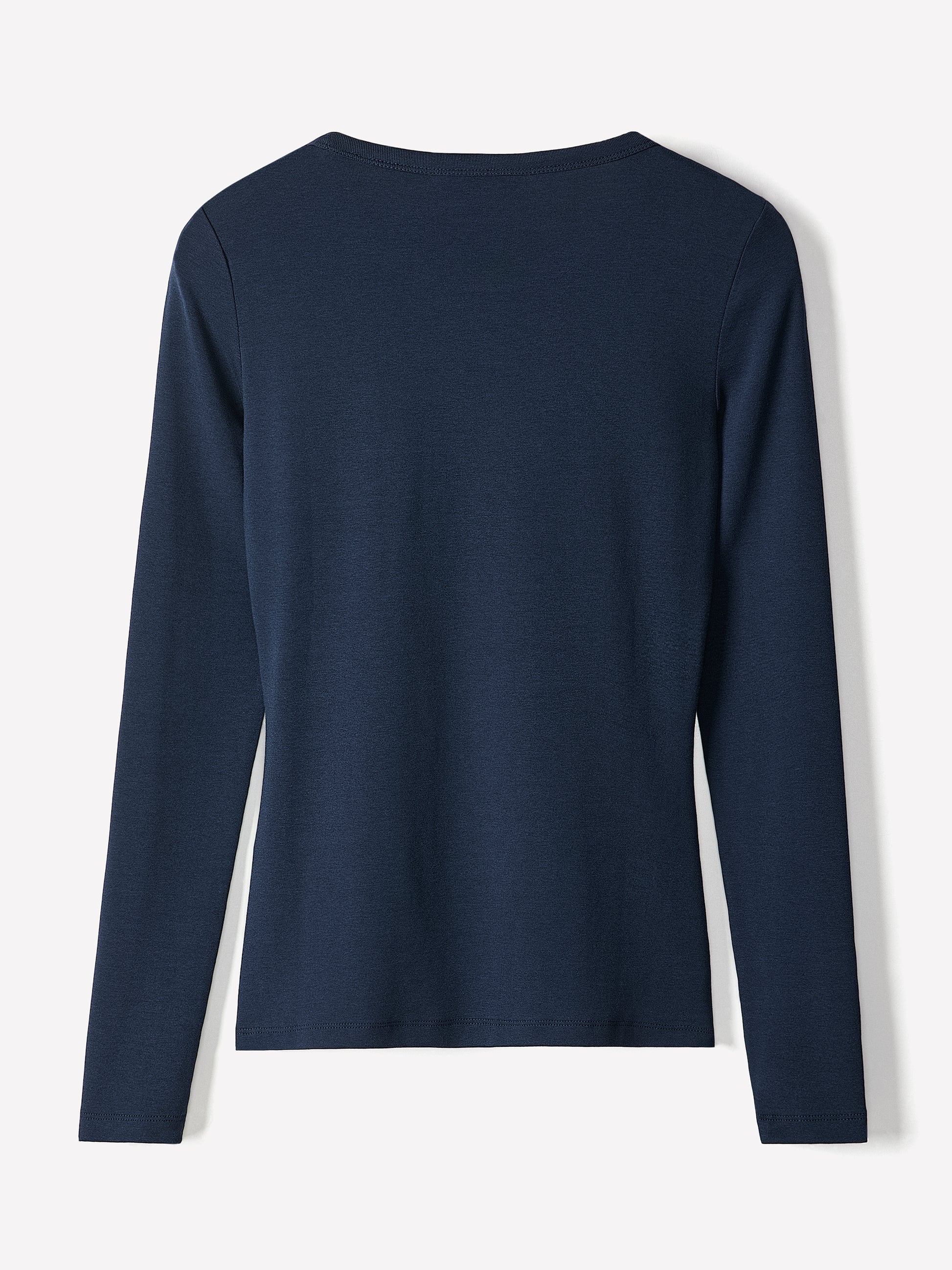 Long Sleeve Knit Pullover Crew Neck Cotton Blend