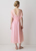 Woven Dress with Lyocell Flutter Sleeves