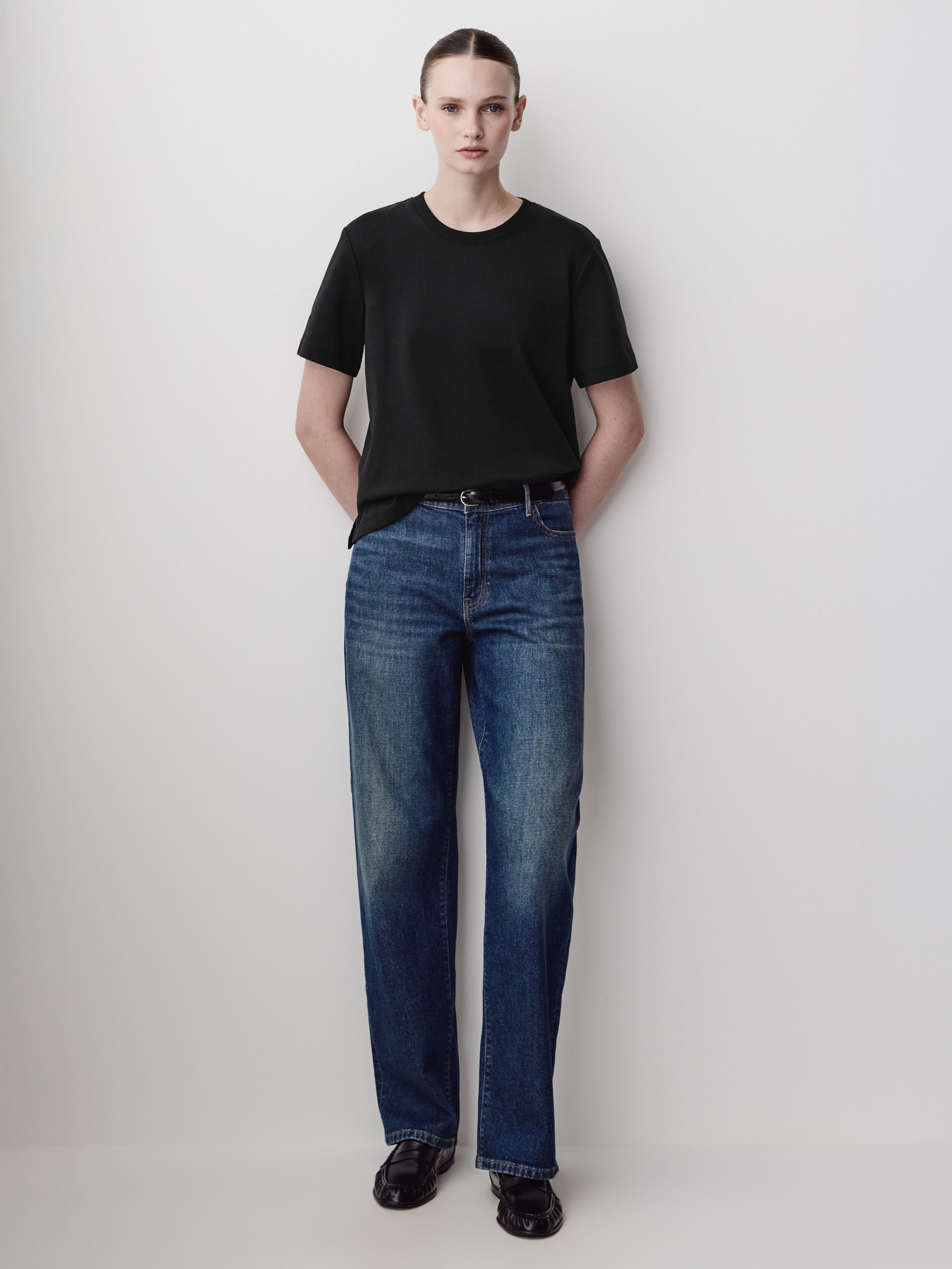 Short-Sleeve Cotton Basic Tee
