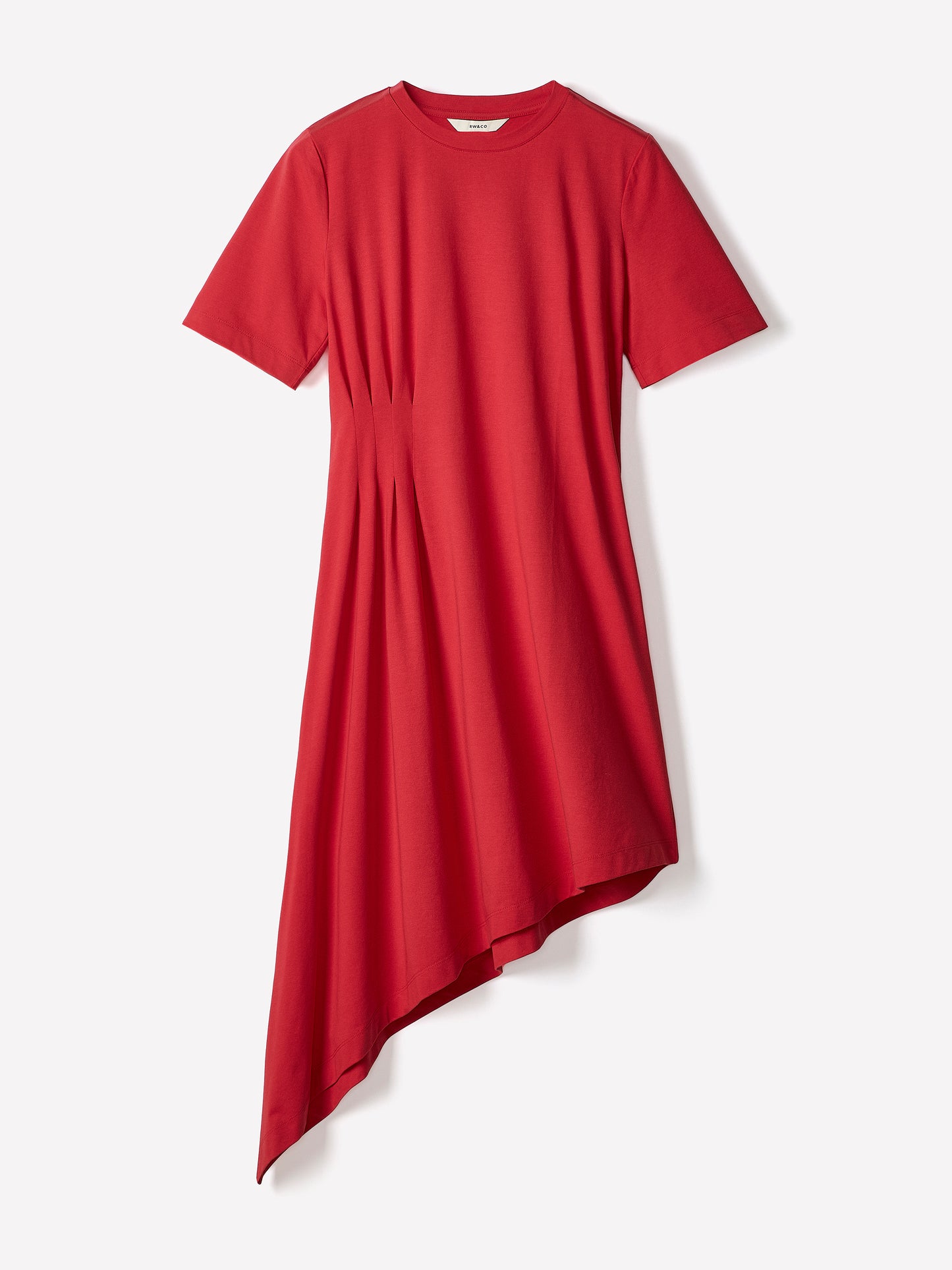 Asymmetric Cotton Jersey Knit Dress
