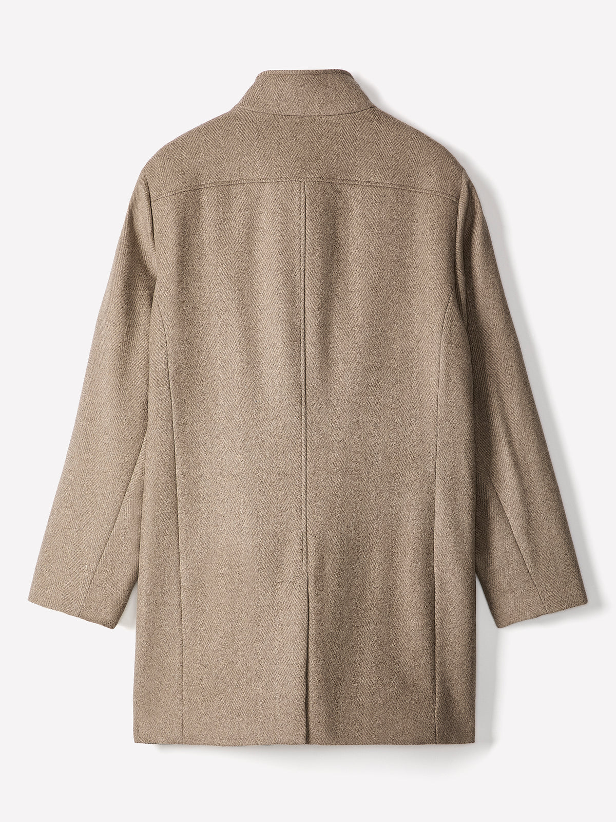 Wool Blend Funnel Topcoat