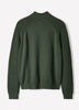 Long-Sleeve Half-Zip Mock-Neck Sweater