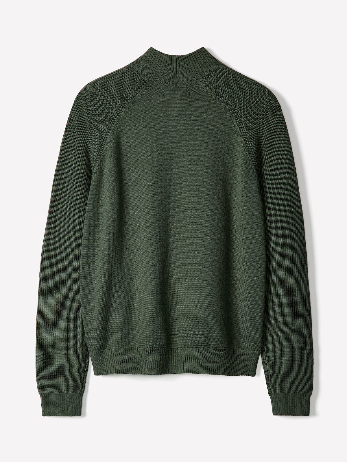 Long-Sleeve Half-Zip Mock-Neck Sweater