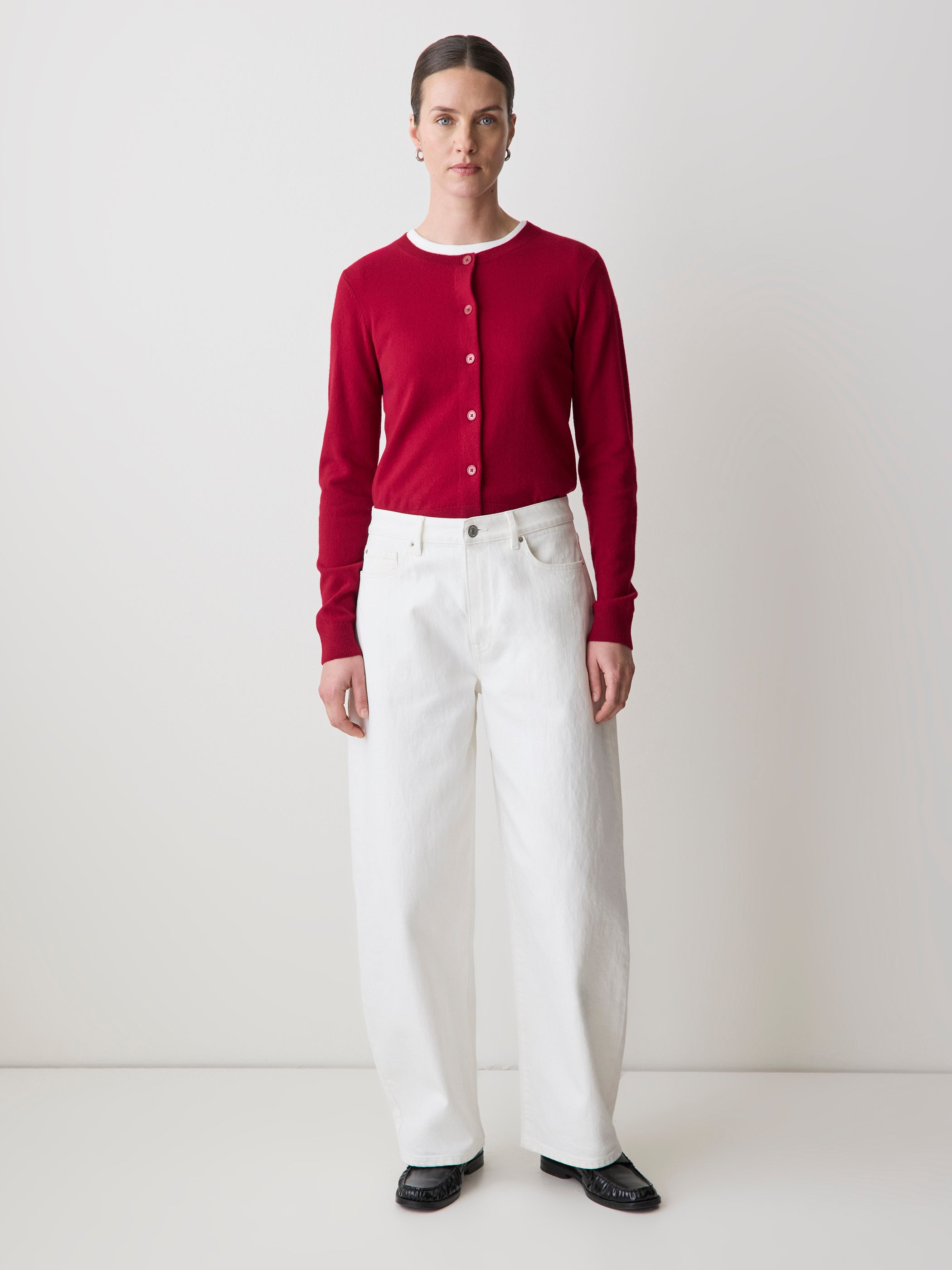 Merino Wool Button-Down Cardigan