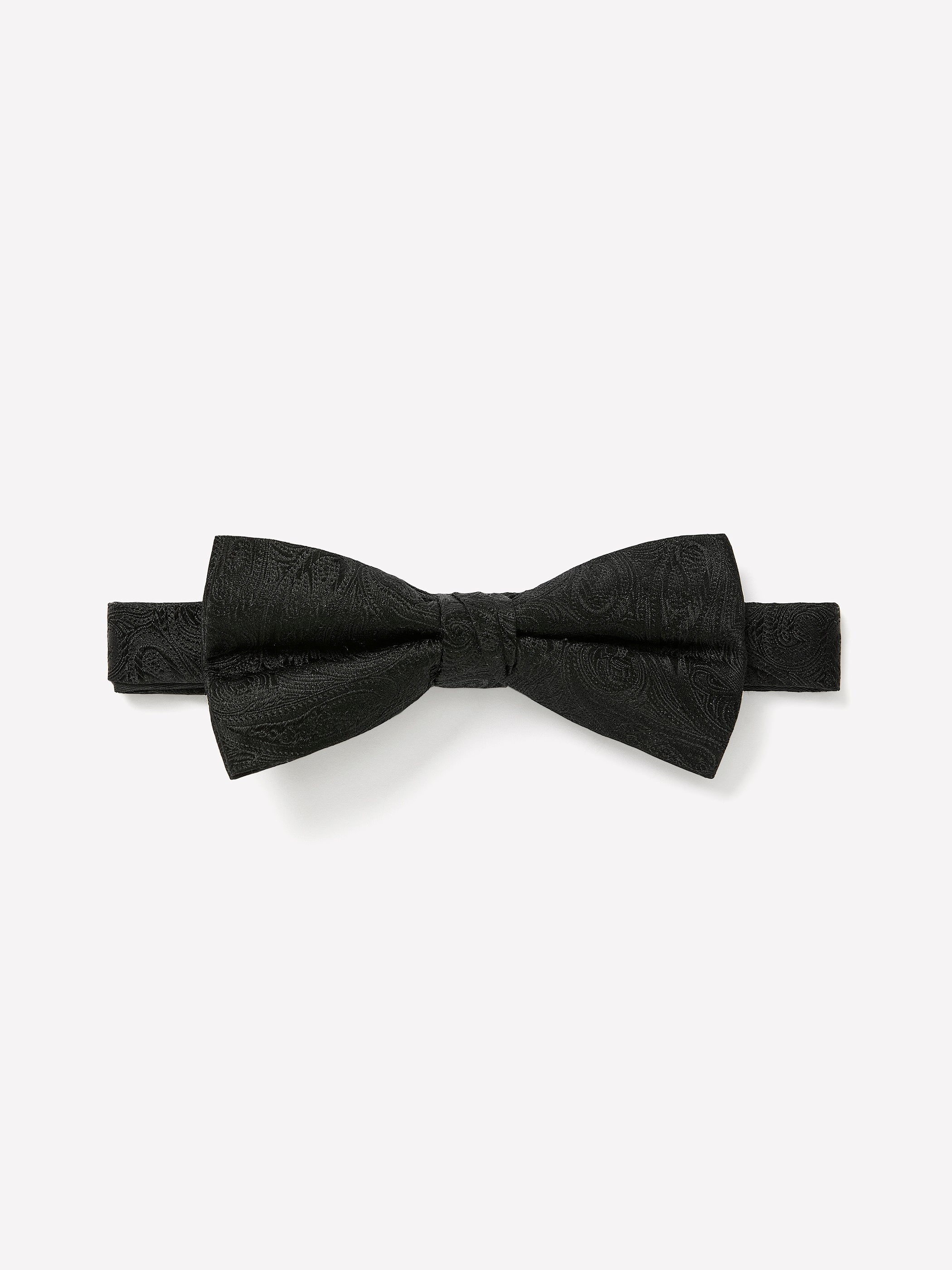 Paisley Black on Black Bow Tie