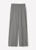 Woven Wide Leg Pant Mid Rise Pull-On Seersucker Stripe