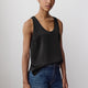 Woven Satin Cami Blouse U Neck